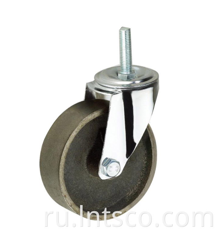 Industry Threaded Stem Cast Iron Swivel Casters